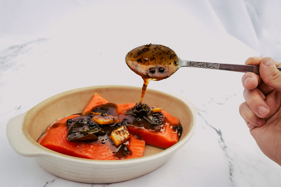 Apple Cider Glazed Sockeye Salmon