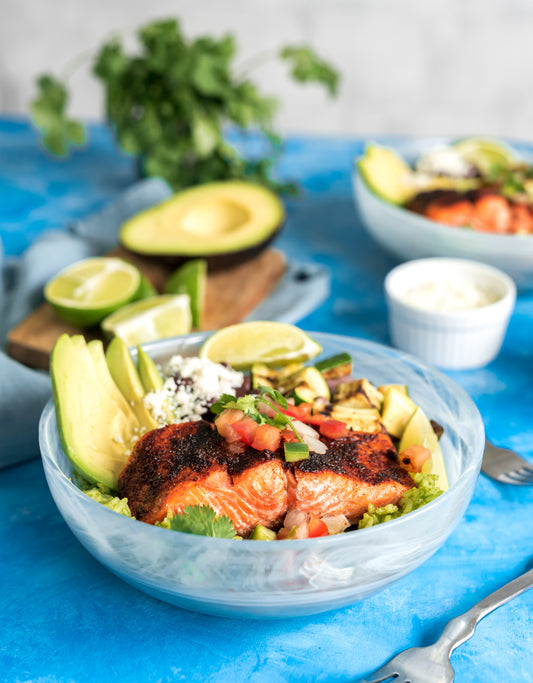 Chili Lime Grilled Sockeye Bowls