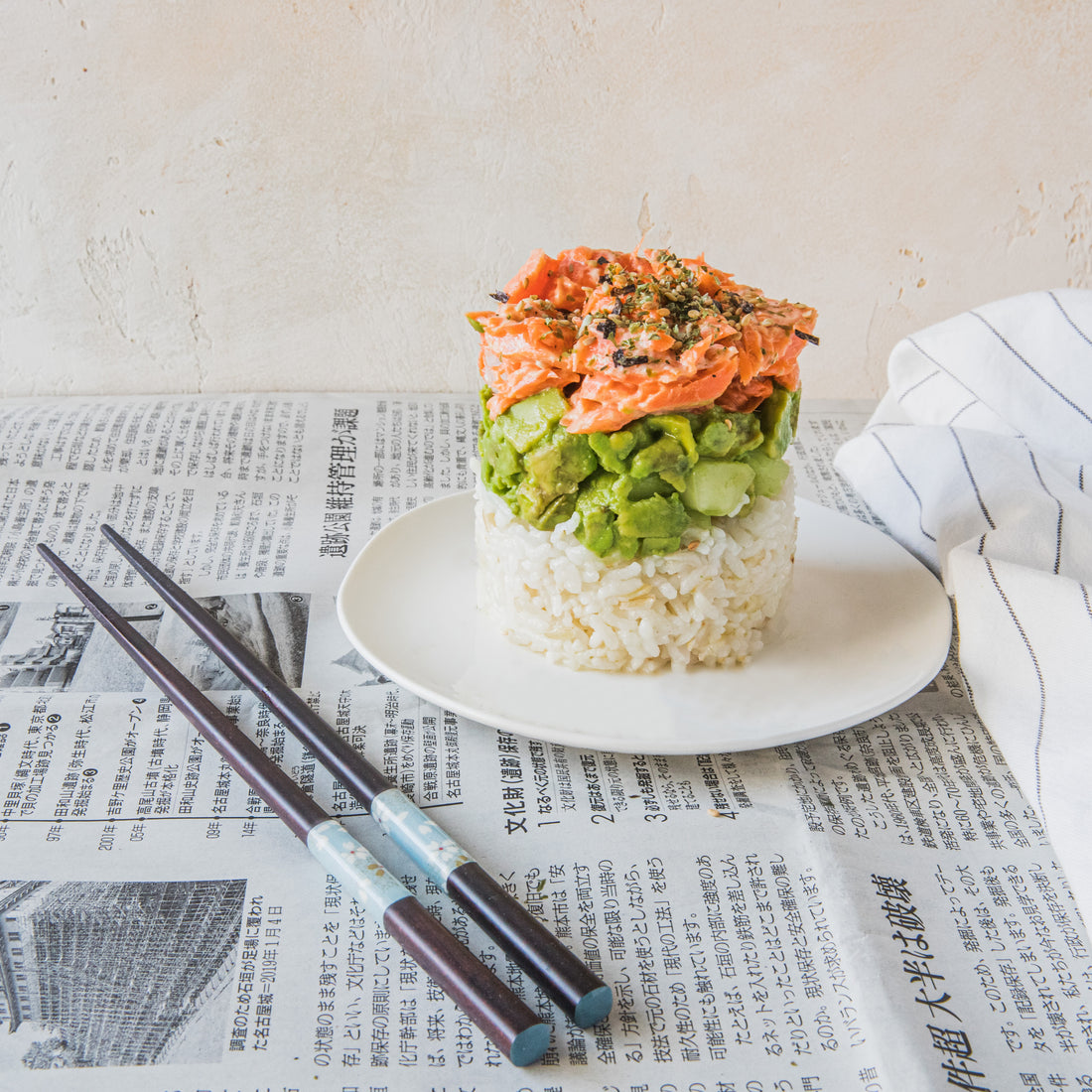Spicy Salmon Tower