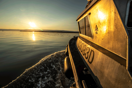 On the water at last!