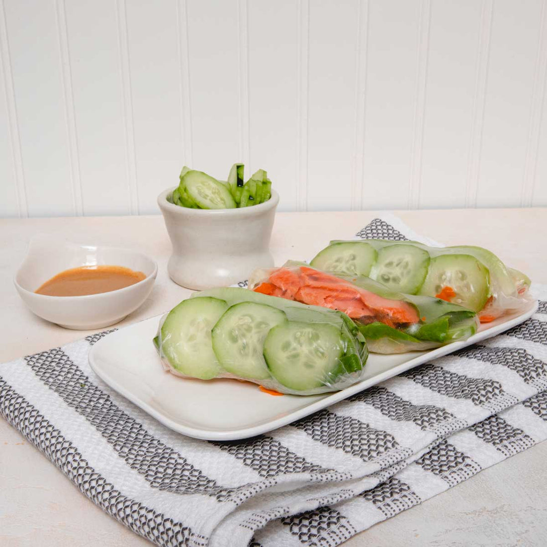 Wild Alaskan Salmon Spring Rolls